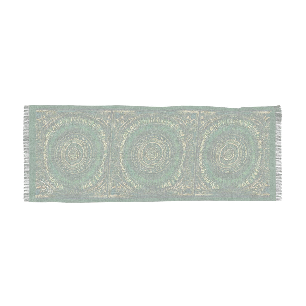 Green Medallion Scarf