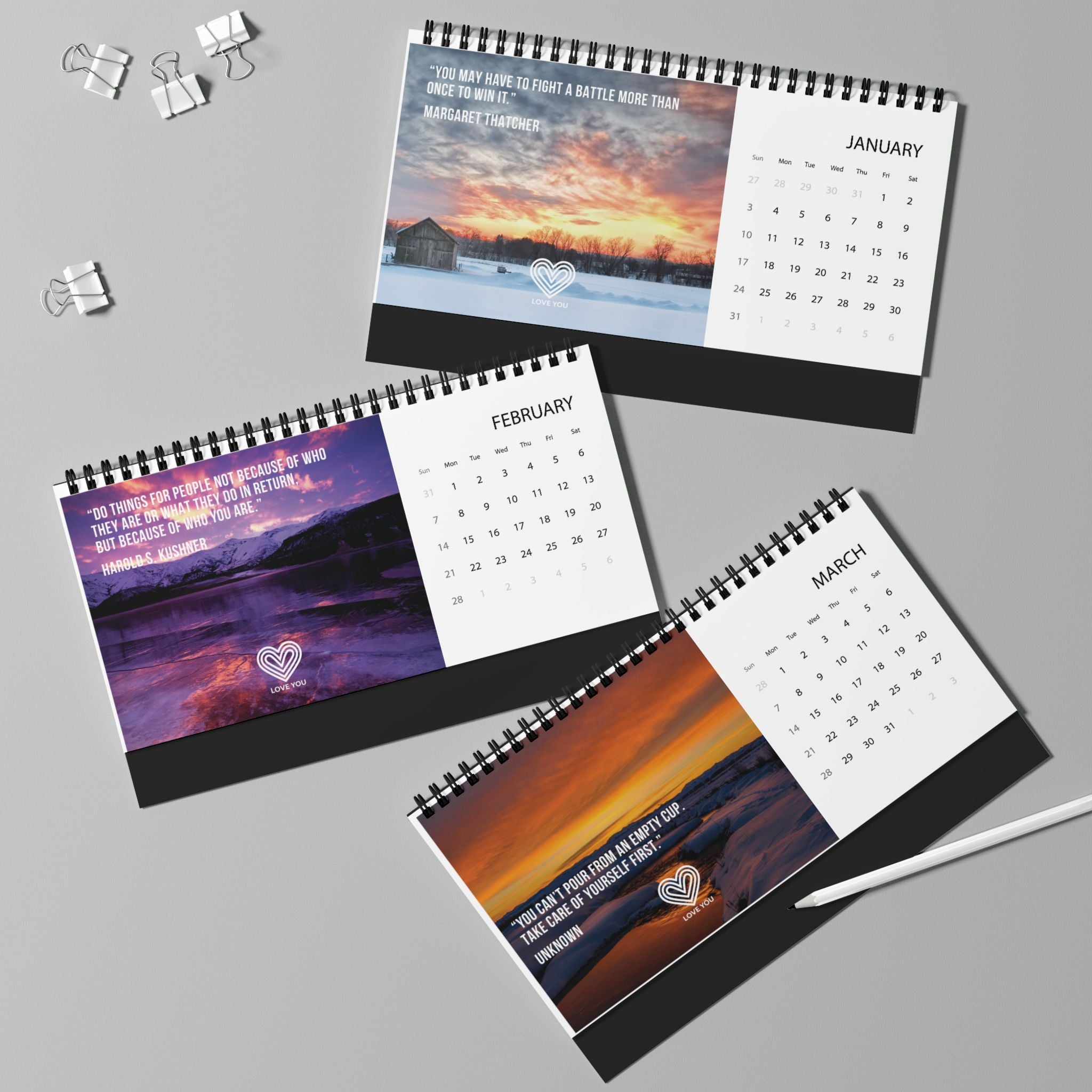 2027 Desktop Calendar