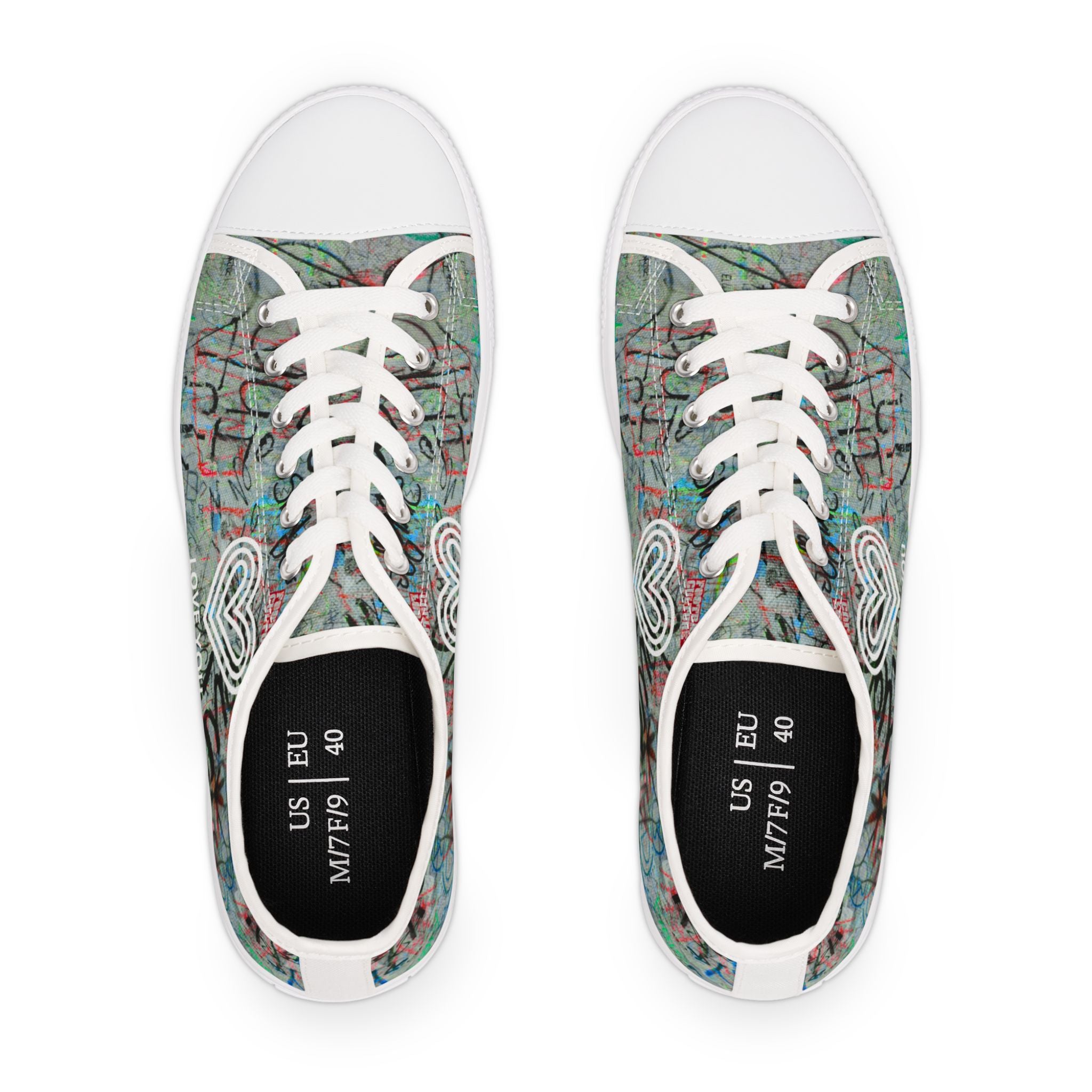 Women's "Love You" Low Top Sneakers