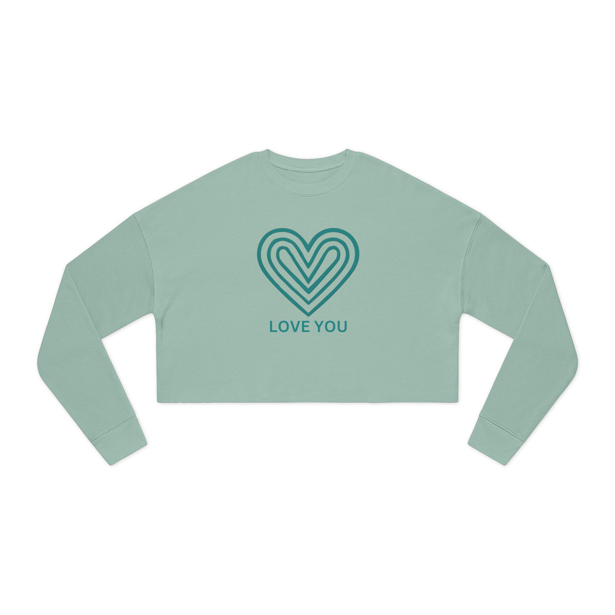 Love You Cropped Sweatshirt