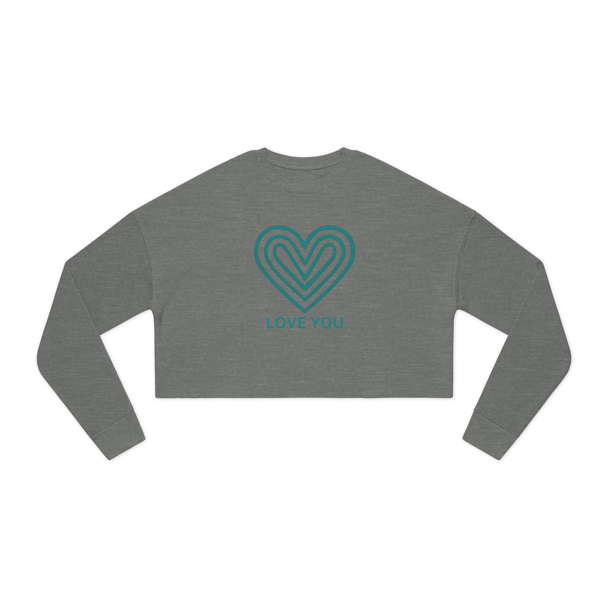 Love You Cropped Sweatshirt