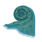 Teal Medallion Scarf