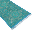 Teal Medallion Scarf