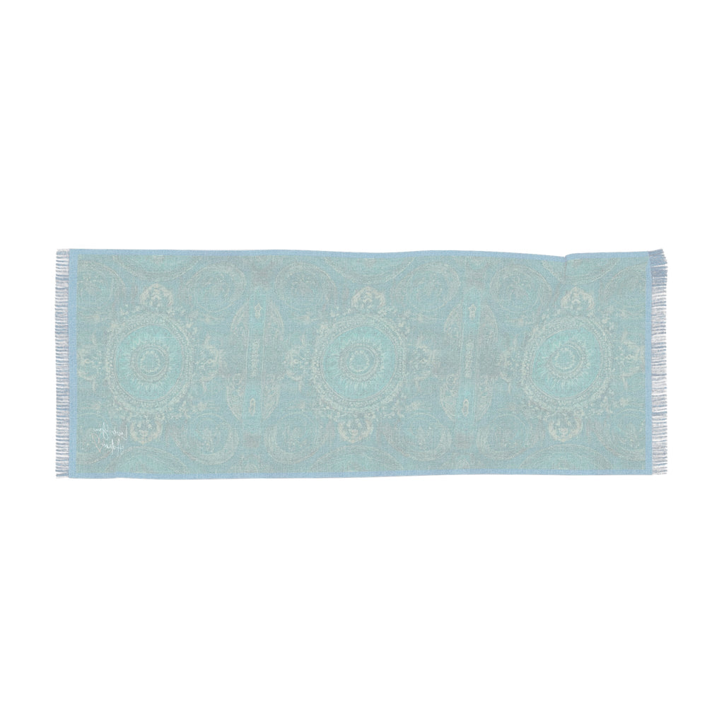 Teal Medallion Scarf