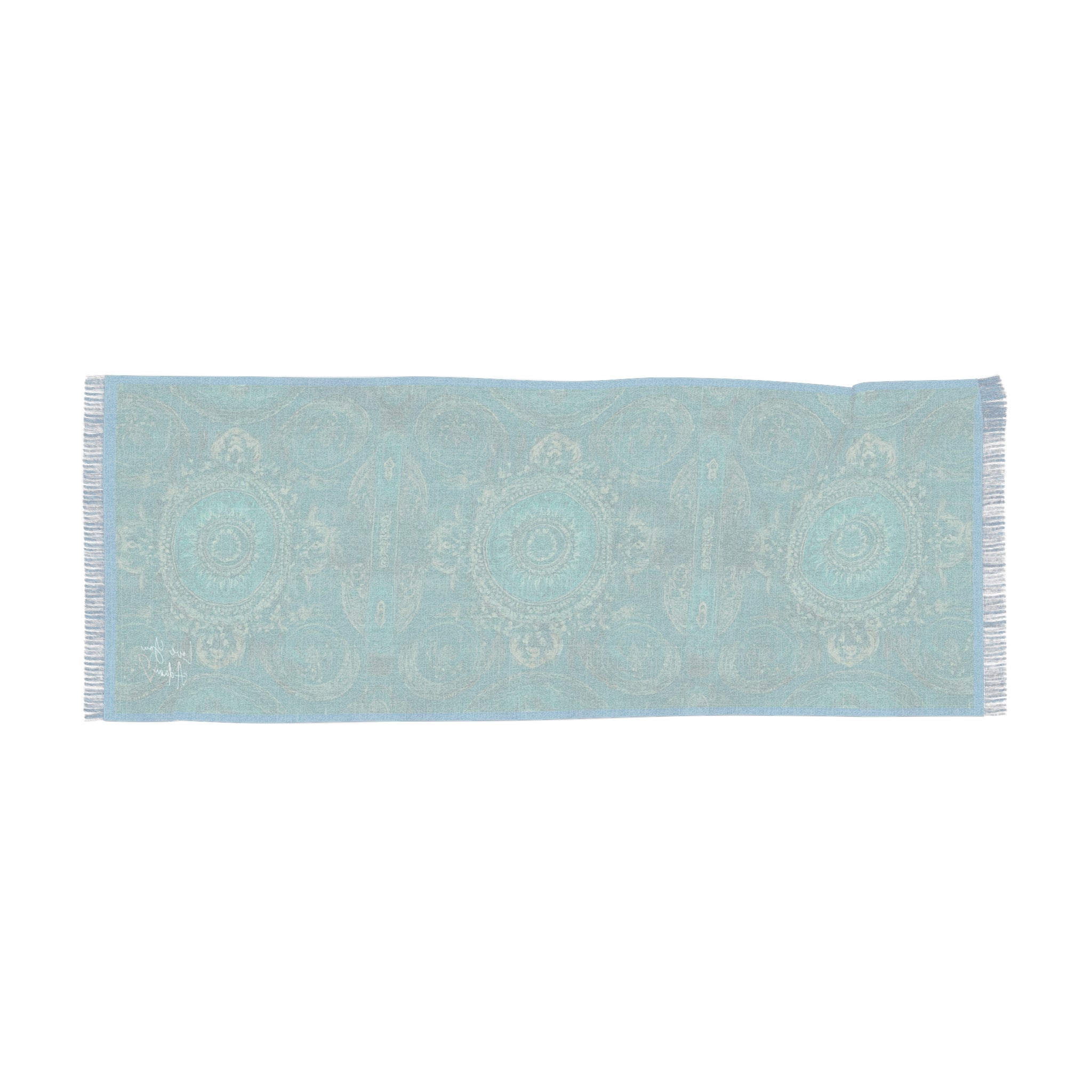 Teal Medallion Scarf