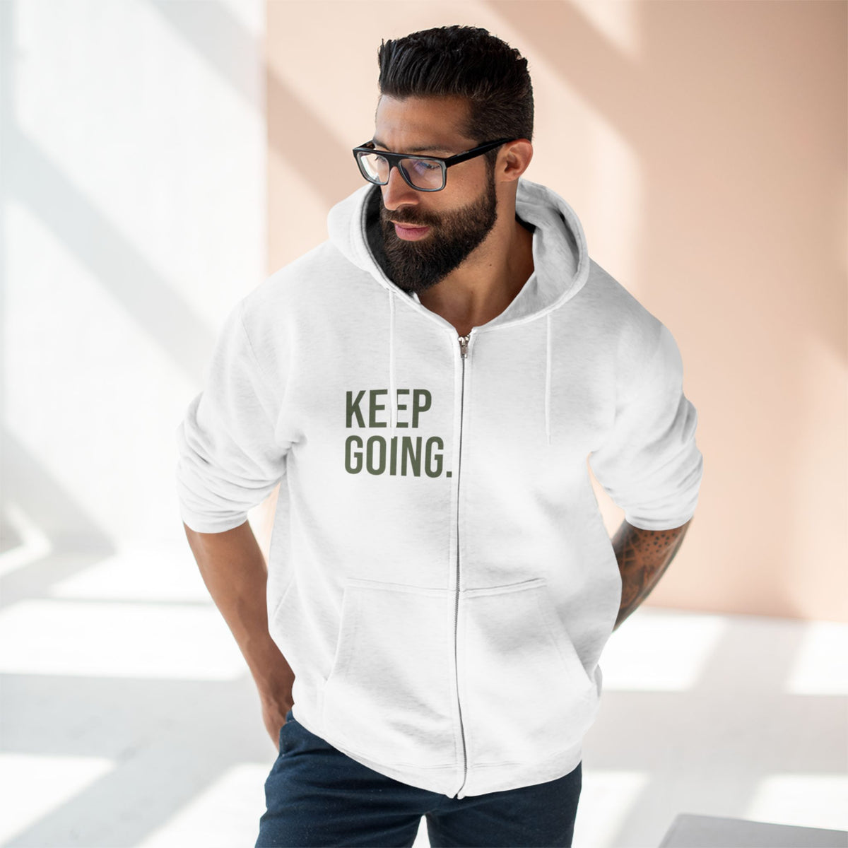 Keep Going Zip Hoodie