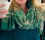 Green Medallion Scarf