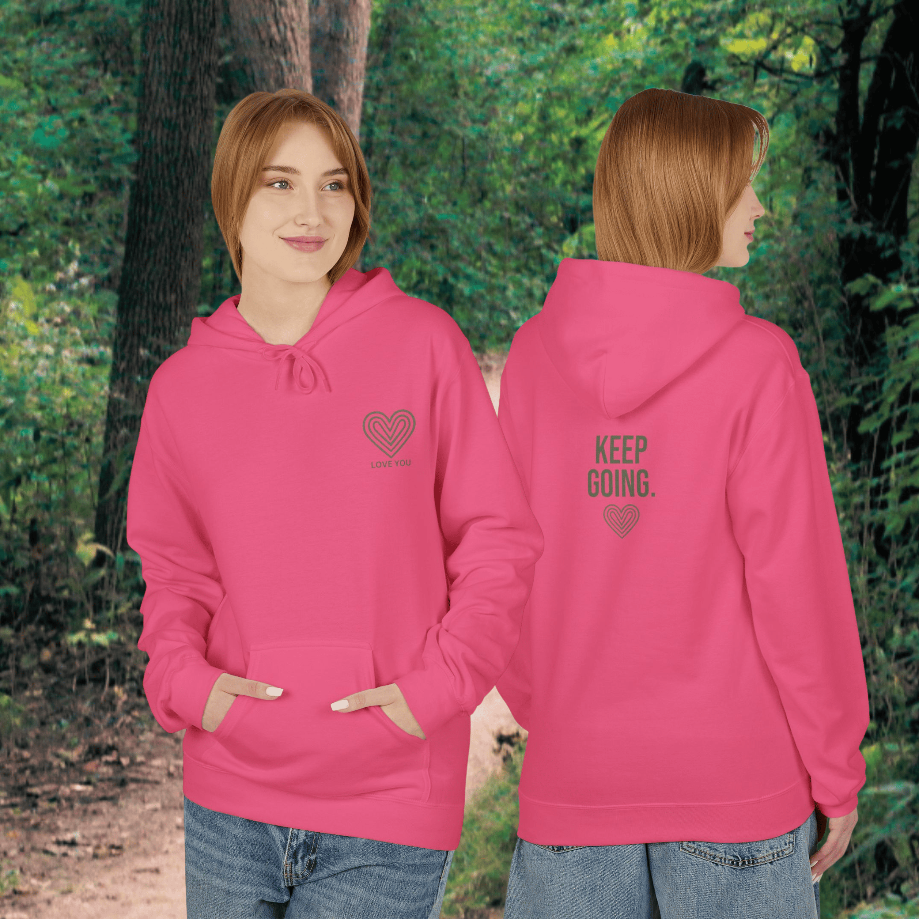 Keep Going Heart Hoodie