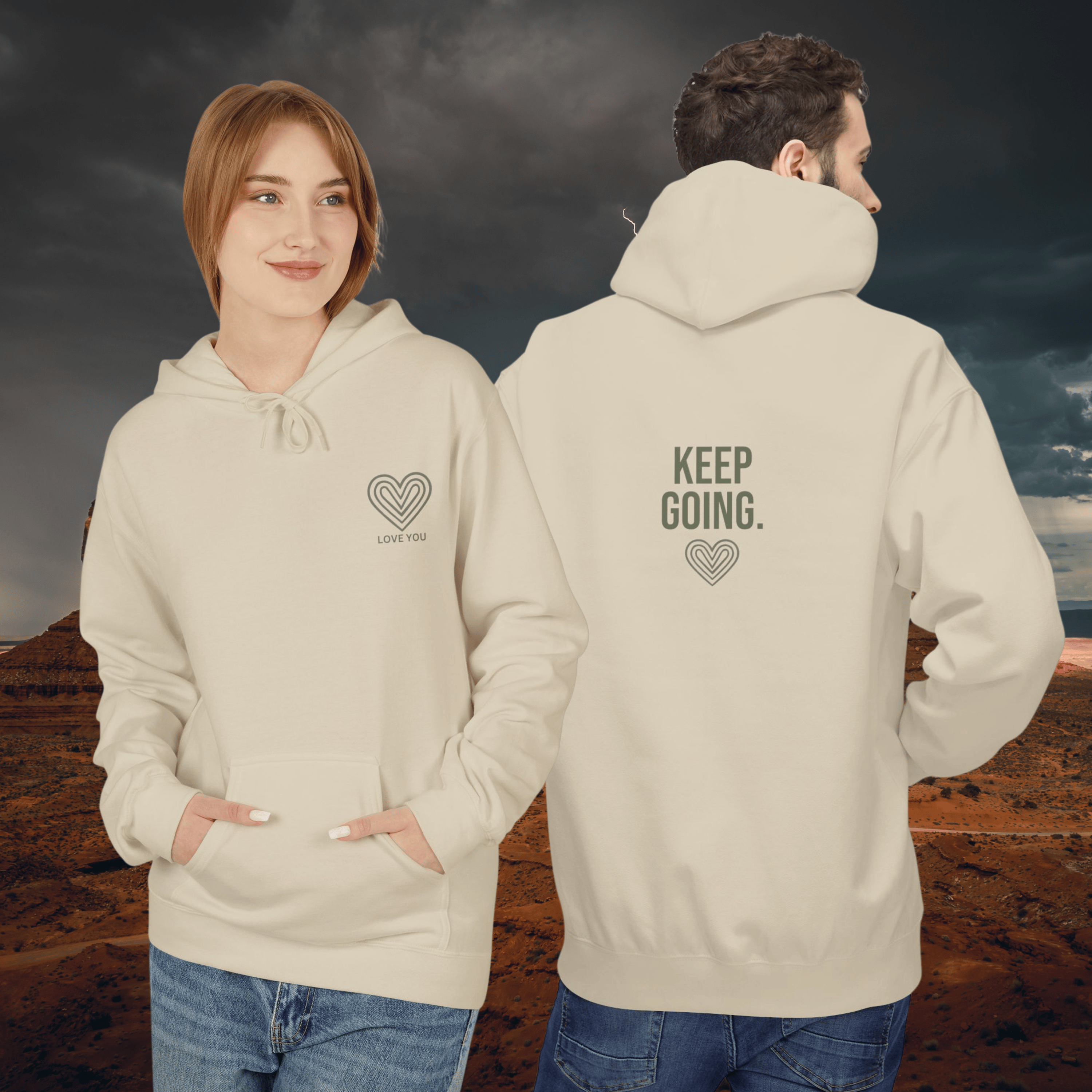 Keep Going Heart Hoodie