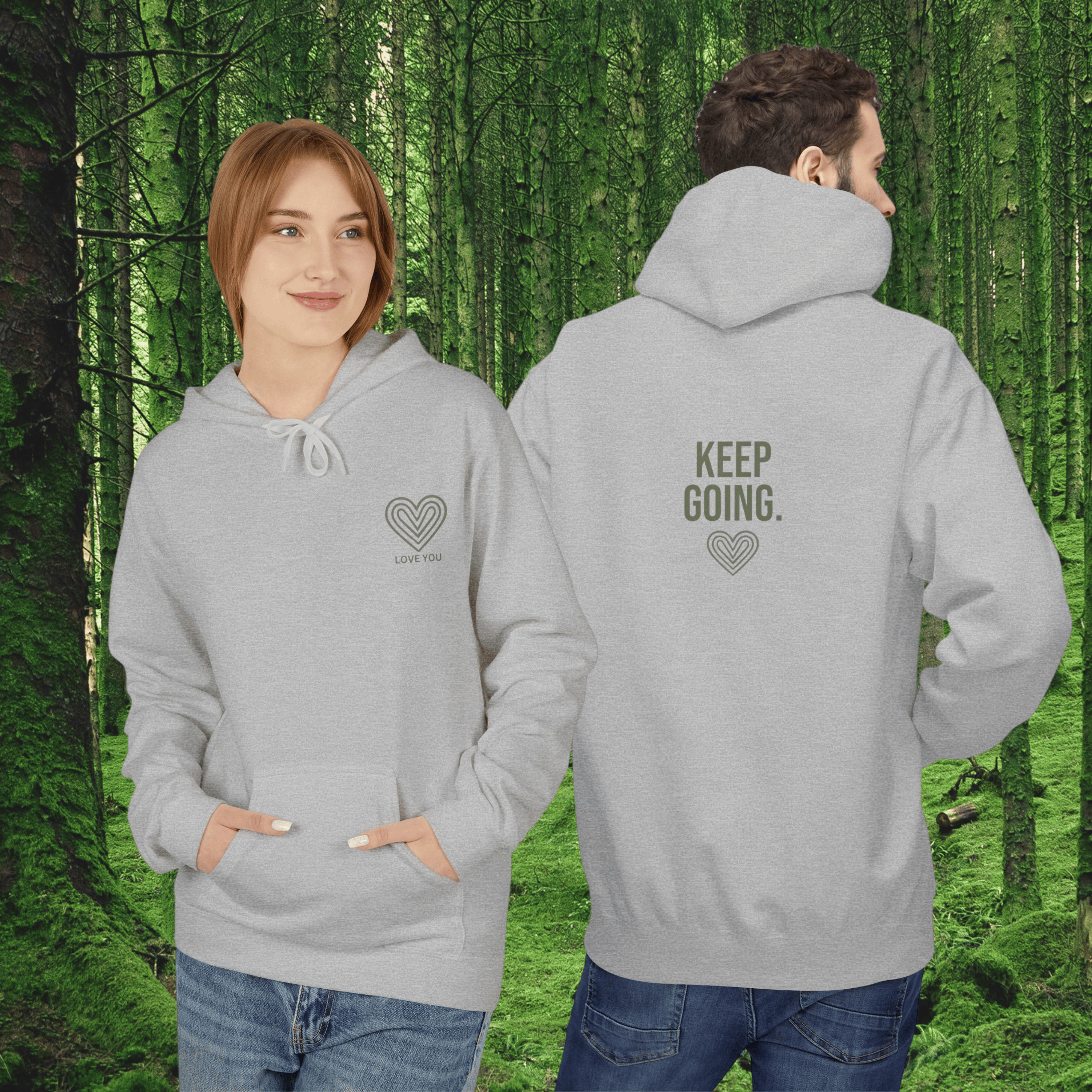 Keep Going Heart Hoodie