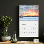 2026 Wall Calendar Nature and Quotes Gift