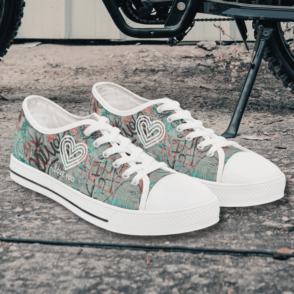 Women's "Love You" Low Top Sneakers