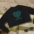 Cropped "Love You" Sweatshirt