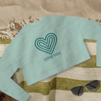Cropped "Love You" Sweatshirt