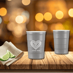 "Love You" Steel Cup