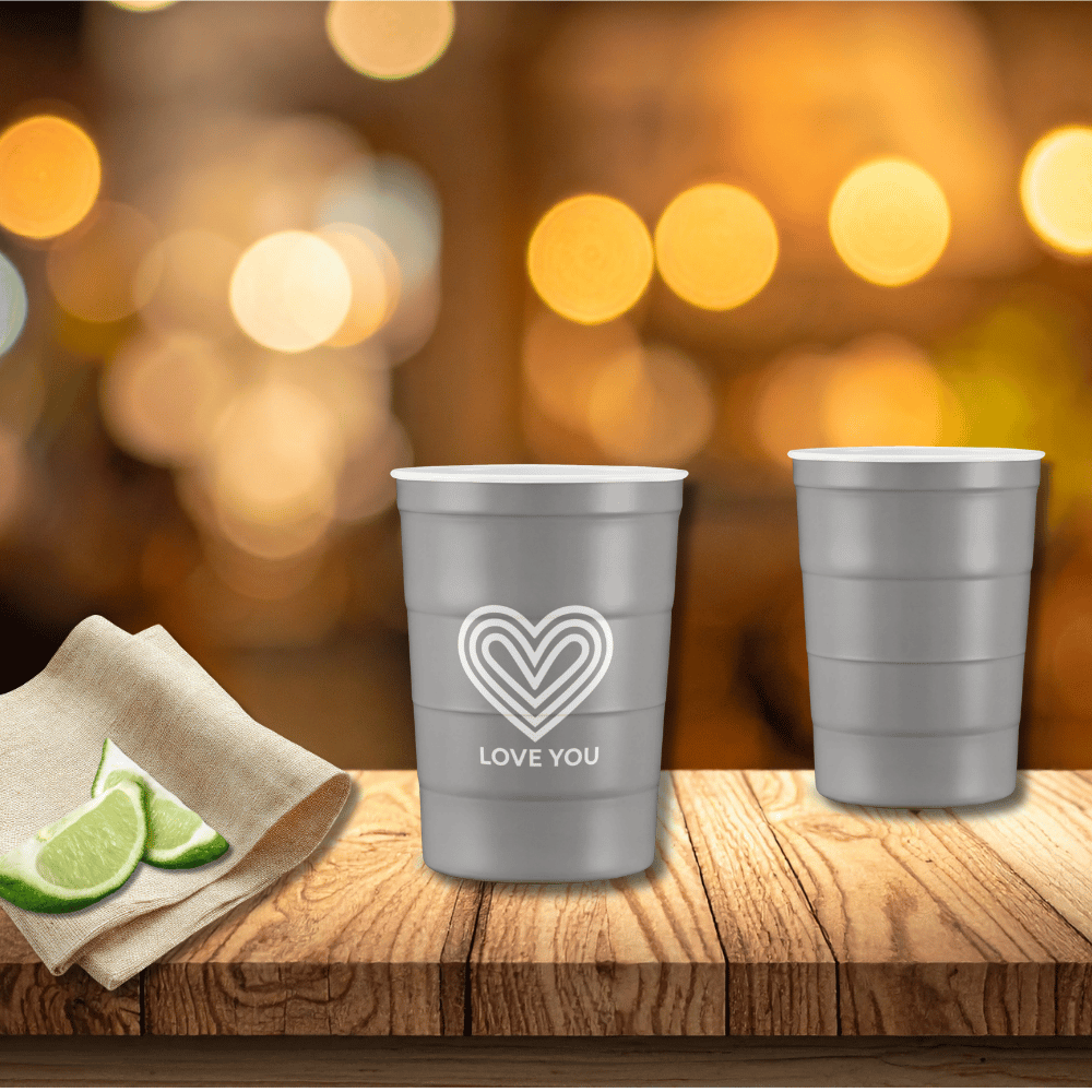"Love You" Steel Cup