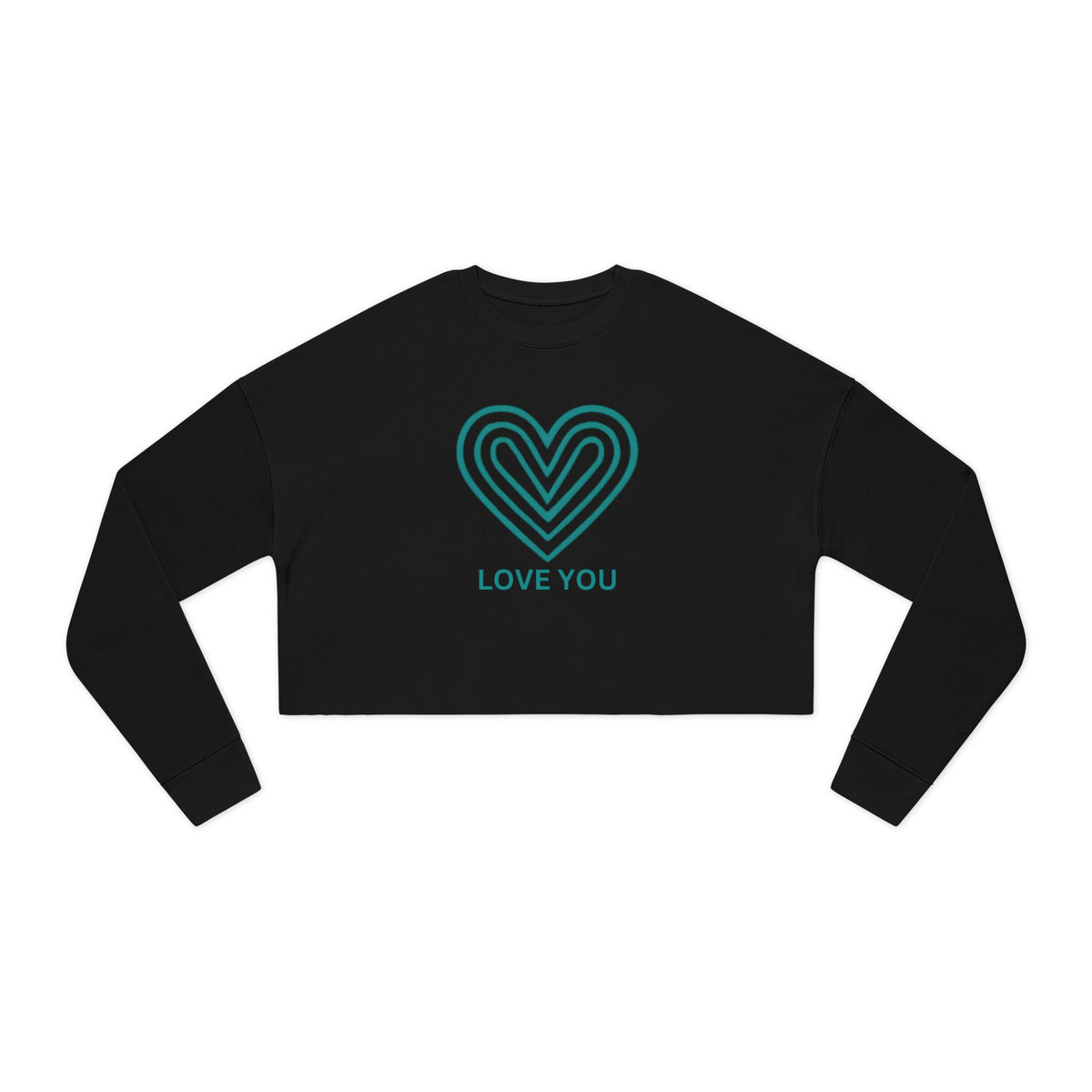 Love You Cropped Sweatshirt