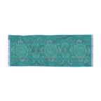 Teal Medallion Scarf