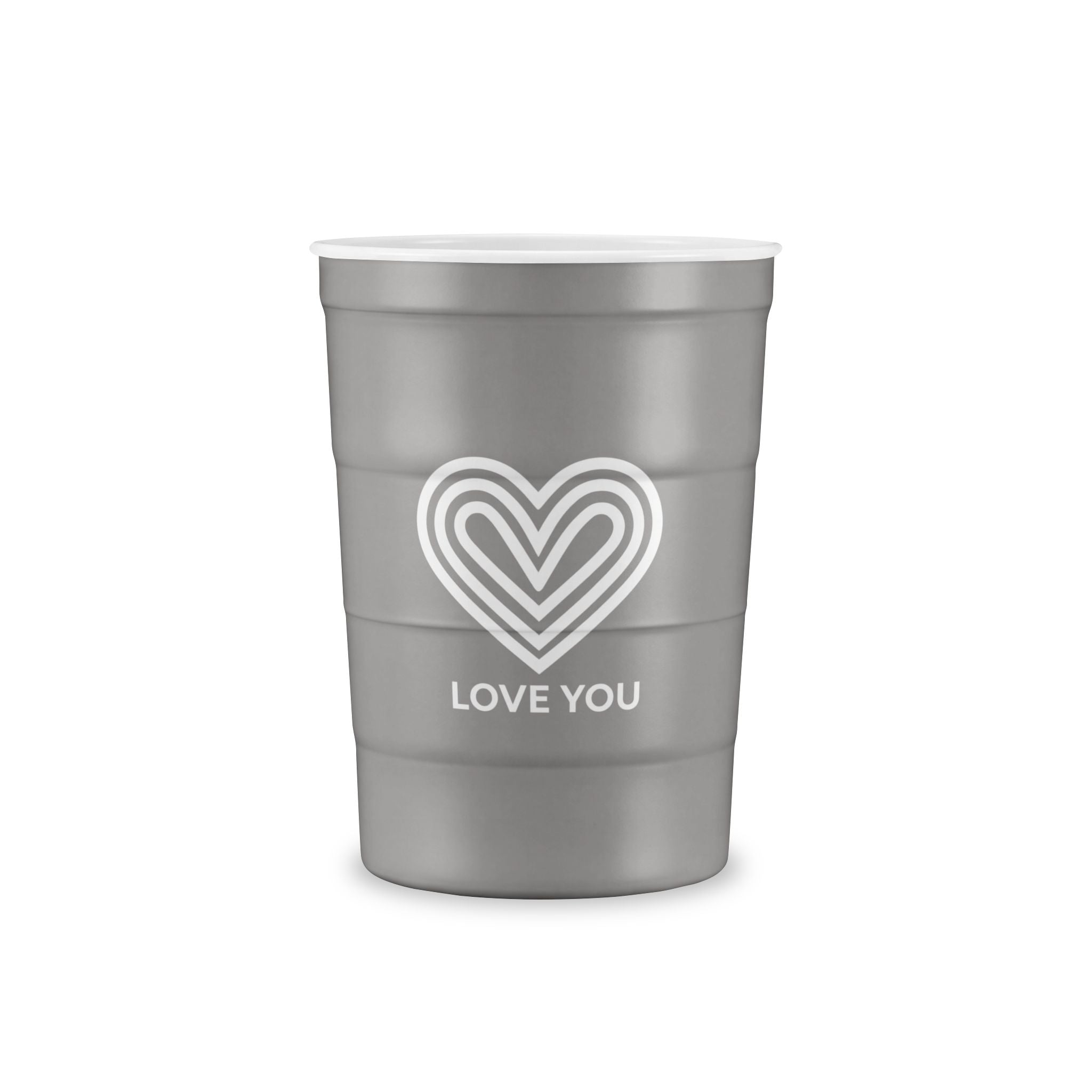 "Love You" Steel Cup